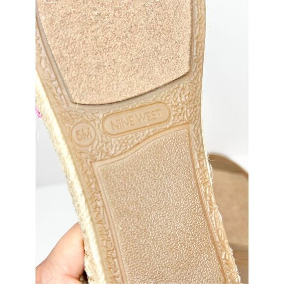 Nine West Mage Meow Bandana Espadrille Flat Sandal Tie Dye Size 5 - Picture 7 of 10